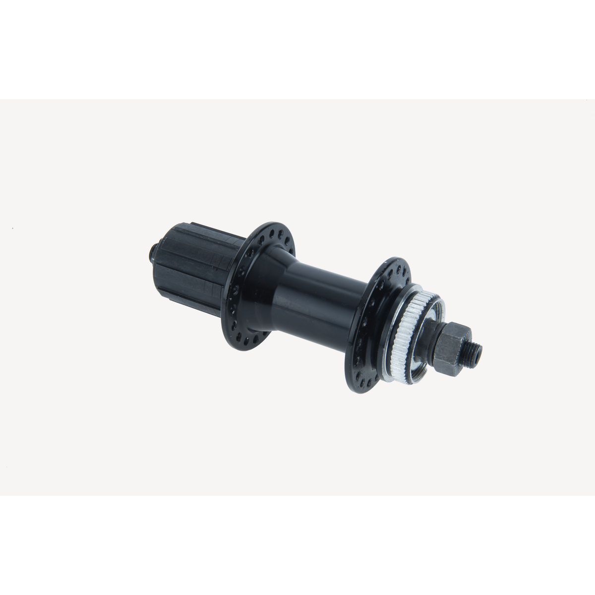 Nabe Laufrad hinten, Aluminium schwarz für Schnellspannbefestigung, Kassettenaufnahme 8/9/10fach,Center Lock Aufnahme