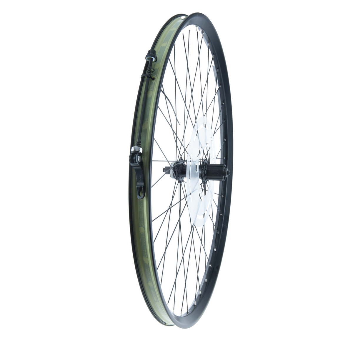 Laufrad hinten, komplett ohne Bereifung, ohne Bremsscheibe,ohne Kassette, Montis 8.0i tubeless