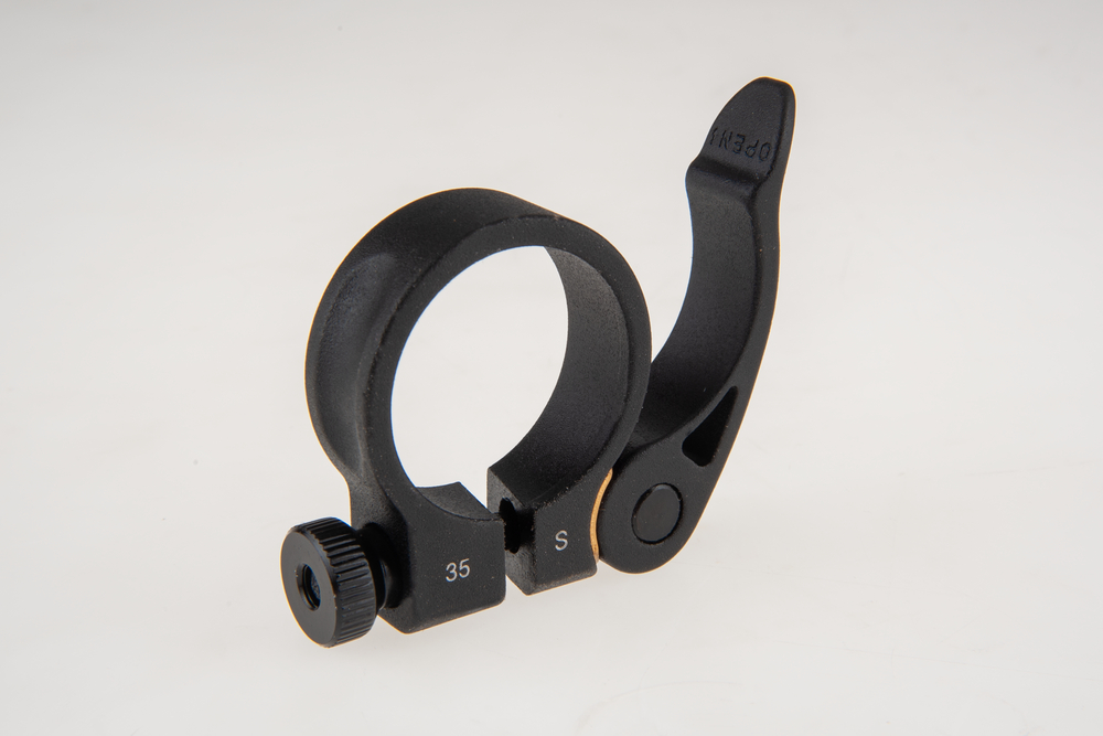 Sattelklemme ZOOM AT-101N 35mm Schnellspanner  schwarz Alu