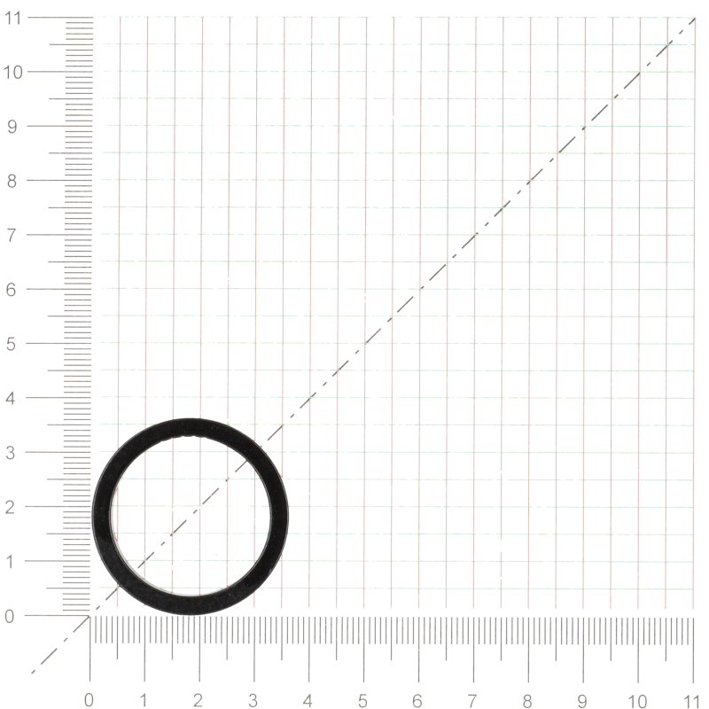 Spacer/Alu/Schwarz/5mm/1 1/8 Zoll