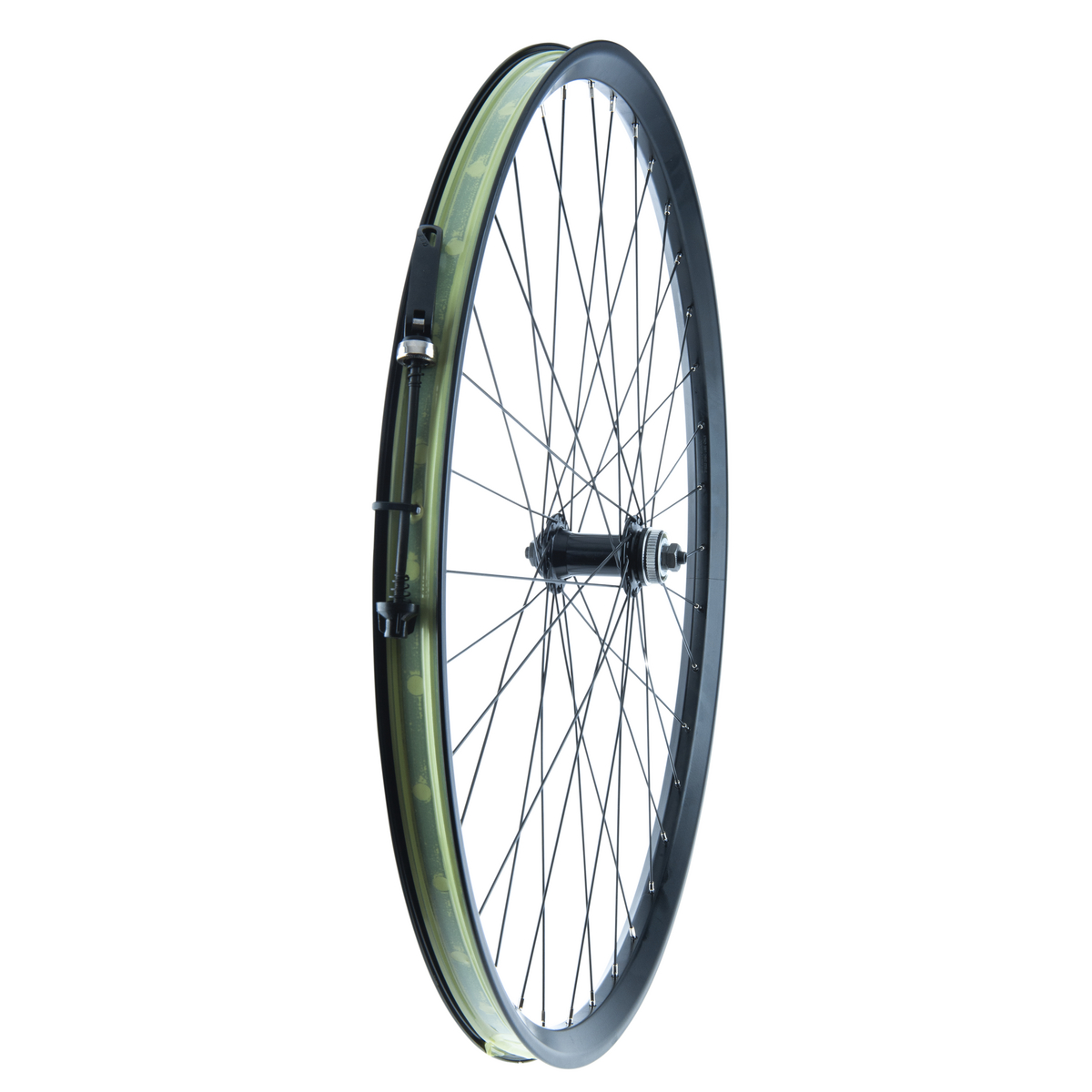 Laufrad vorne, komplett ohne Bereifung, ohne Bremsscheibe, tubeless