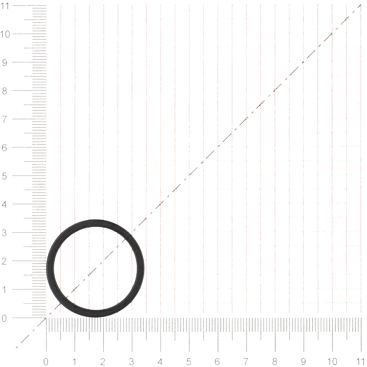 Spacer/Alu/Matt schwarz/2mm/1 1/8 Zoll Spacer/Alu/Matt schwarz/2mm/1 1/8 Zoll