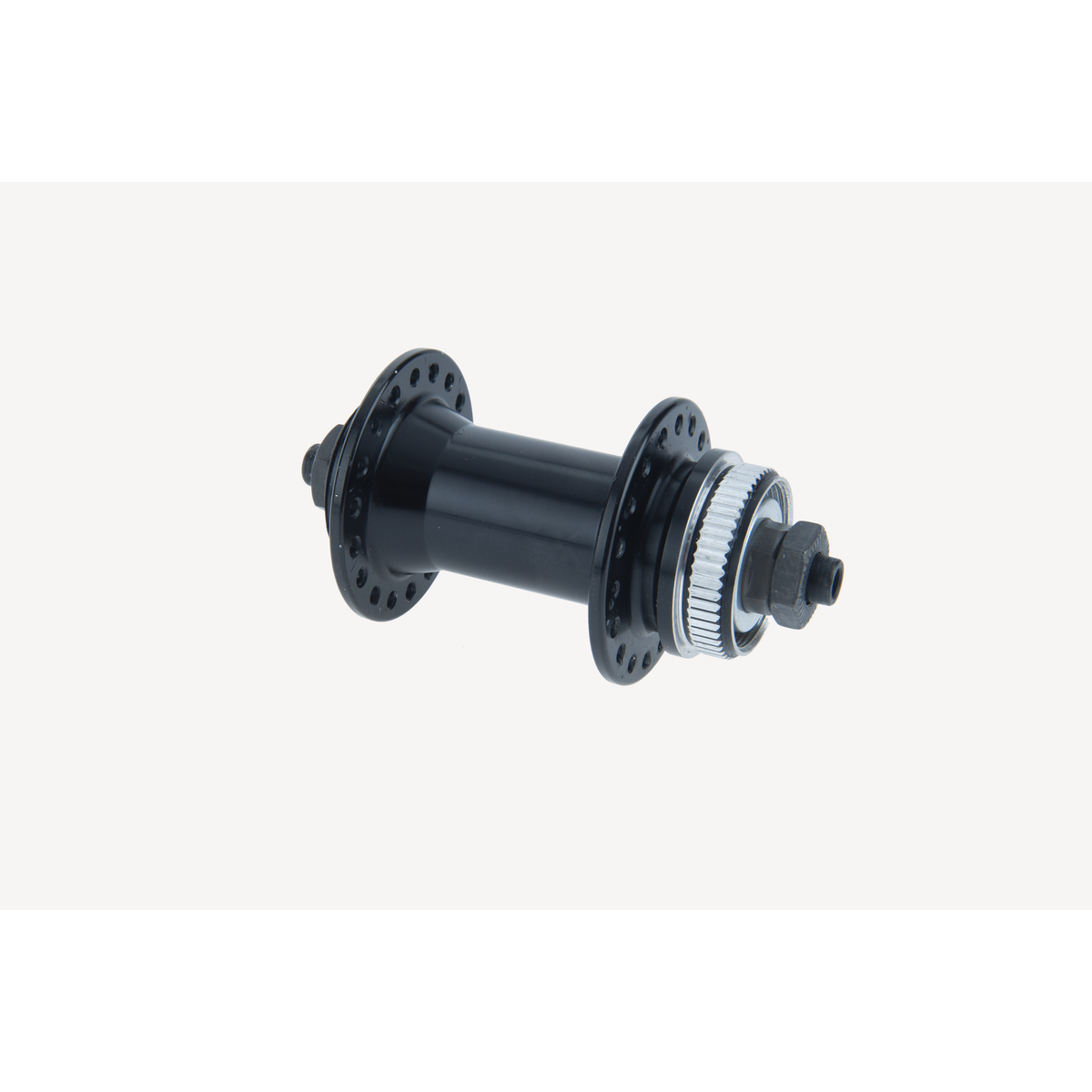 Nabe Laufrad vorne, Aluminium schwarz für Schnellspannbefestigung, Center Lock Aufnahme,