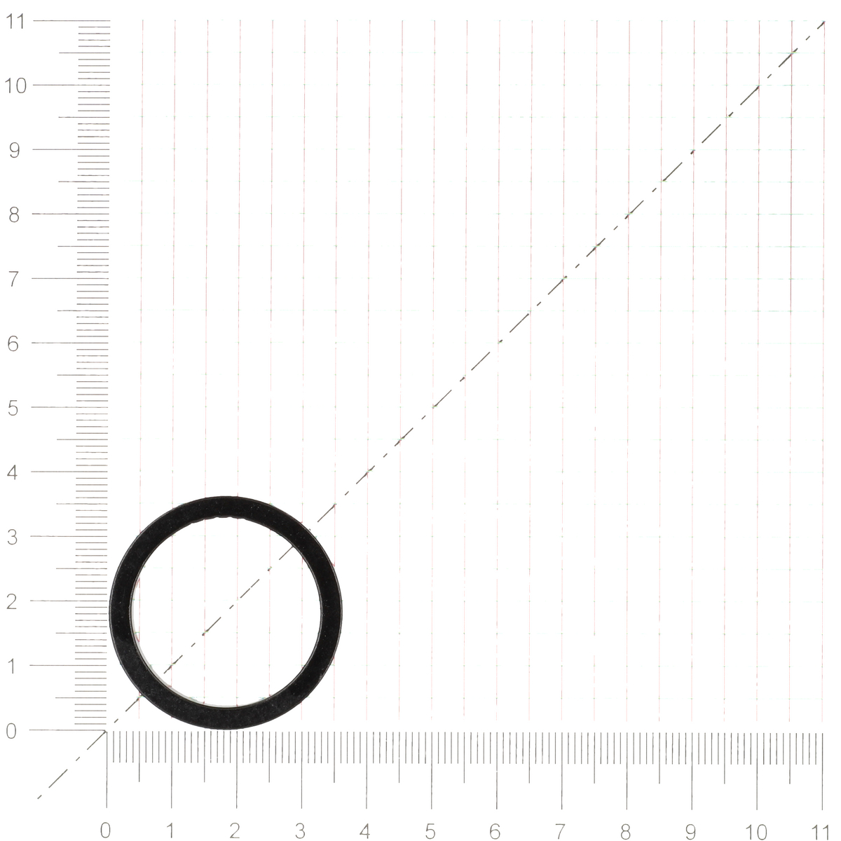 Spacer/Alu/Schwarz/5mm/1 1/8 Zoll